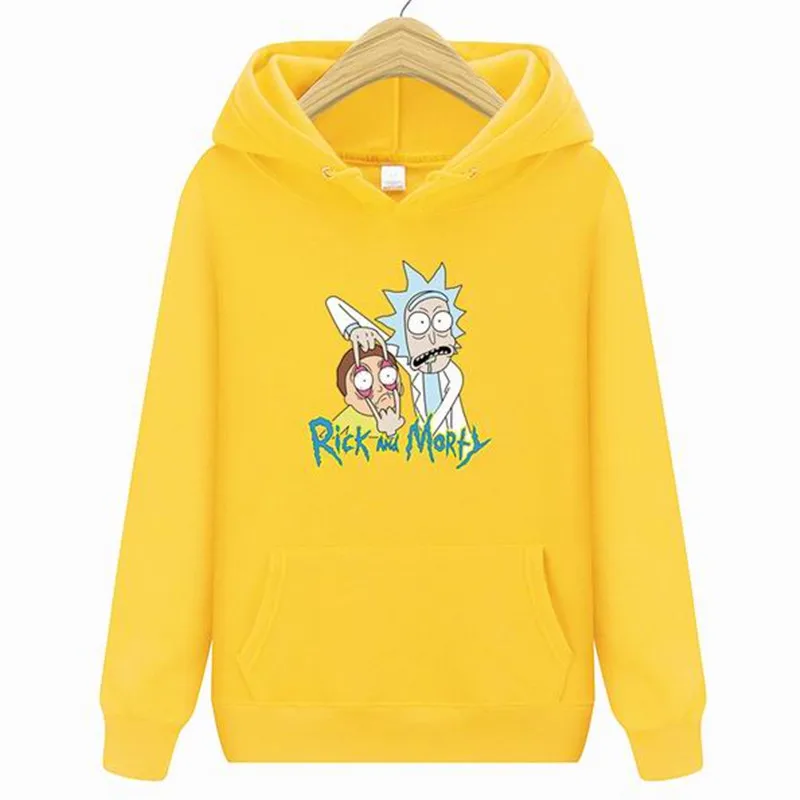 

2020 New Rick Morty Hoodie Men's Skateboard Rick Morty Cotton Hooded Sweatshirt Men's and Women's Hooded Pullover