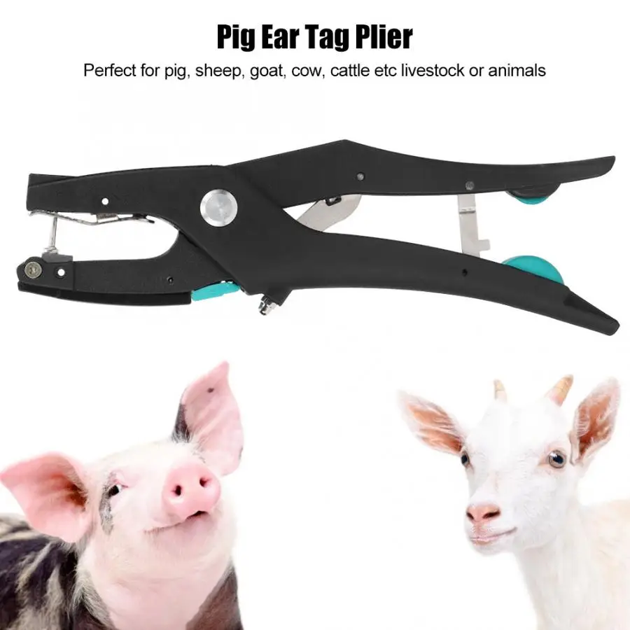 Ear Tag Plier Automatic Rebound Pig Cow Cattle Poultry Applicator Puncher Tagger Identification Tool | Дом и сад