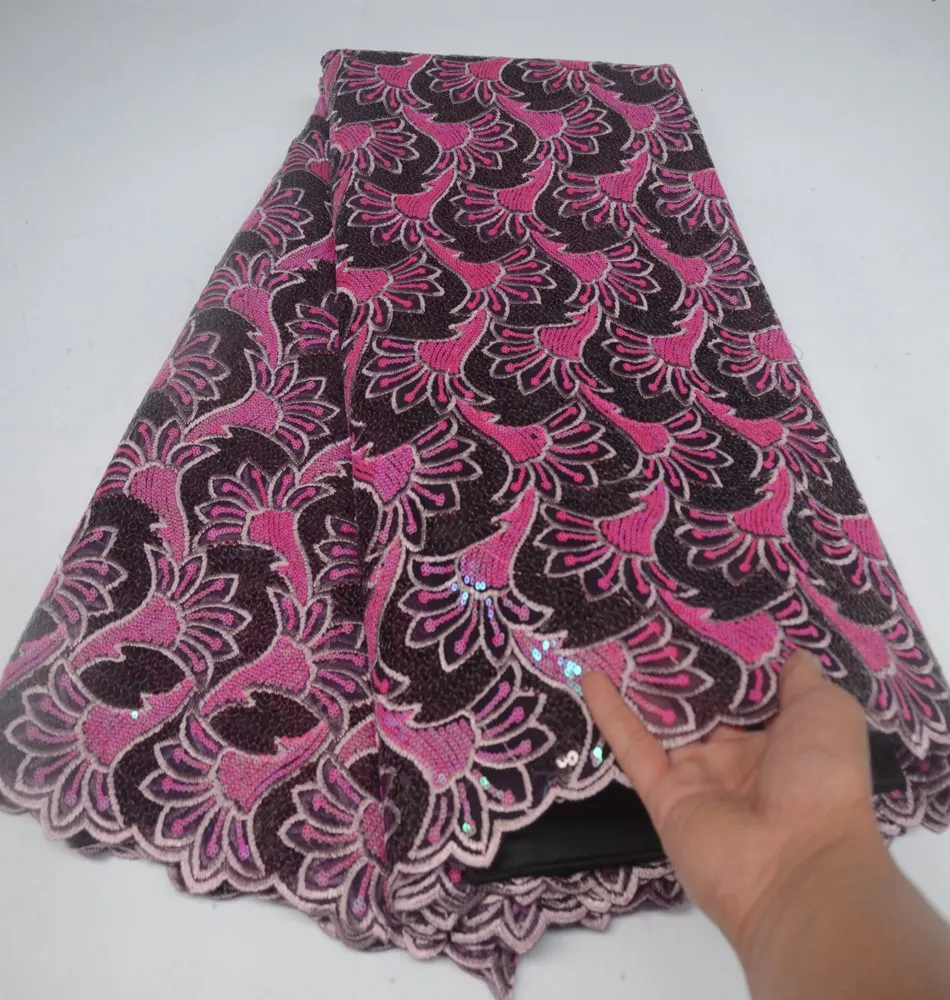 Новое поступление африканские блестки высокого качества французская Тюлевая