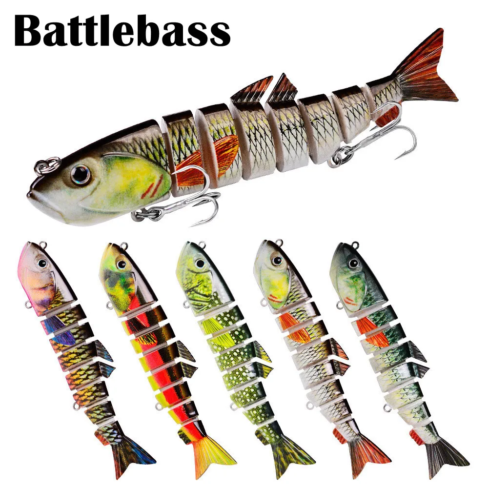 

1PCS 13cm 22g Sinking Wobblers Fishing Lures Jointed Crankbait Swimbait 8 Segment Hard Artificial Bait For Fishing Tackle Lure