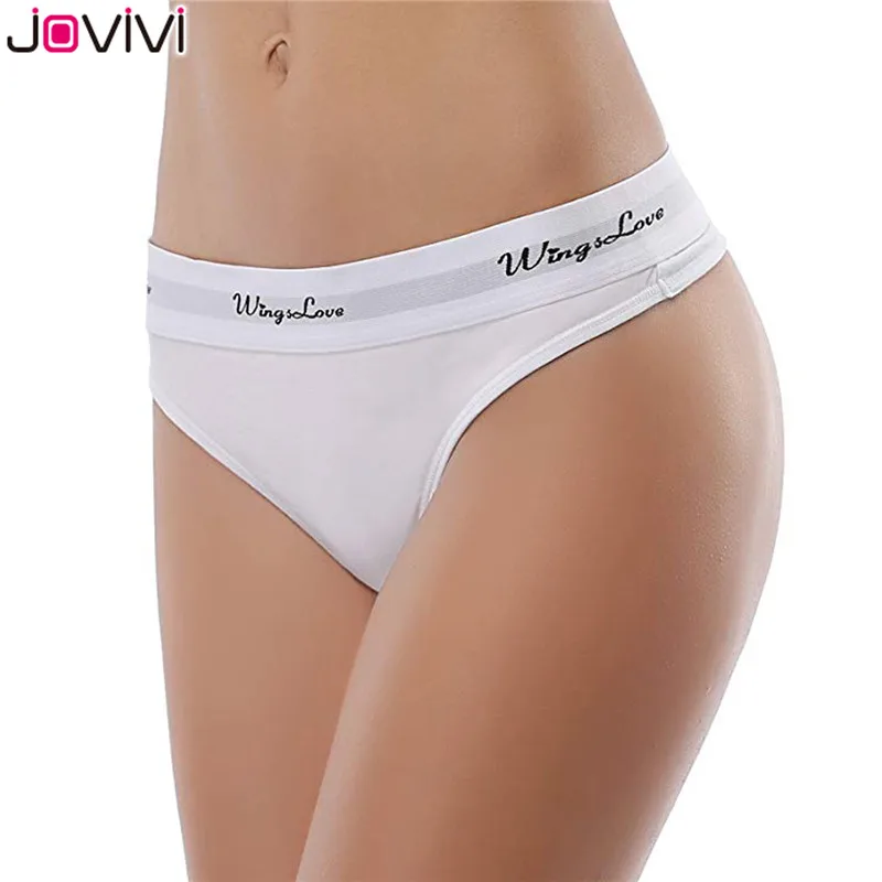Jovivi, новинка, 3 шт., Женские Бесшовные стринги, Мягкое хлопковое нижнее белье, трусики, белый/серый/синий/розовый/красный цвет, размеры S/M/L, Wingslove, трусики
