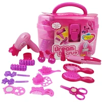 beauty set toy for girls 1 set beauty salon play set pretend makeup kit kids toy play house game with portable box birthday gift