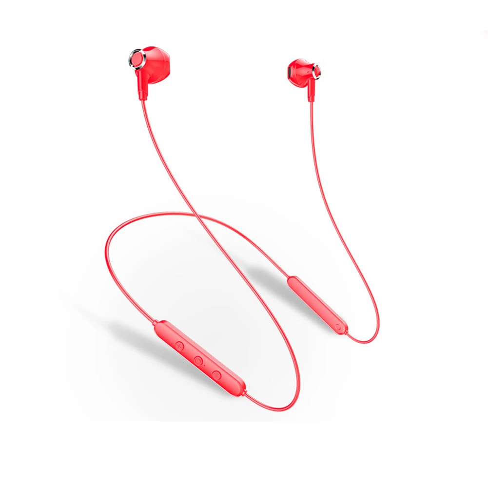 Беспроводные наушники Bluetooth 5 0 спортивные с высоким воротом стереонаушники
