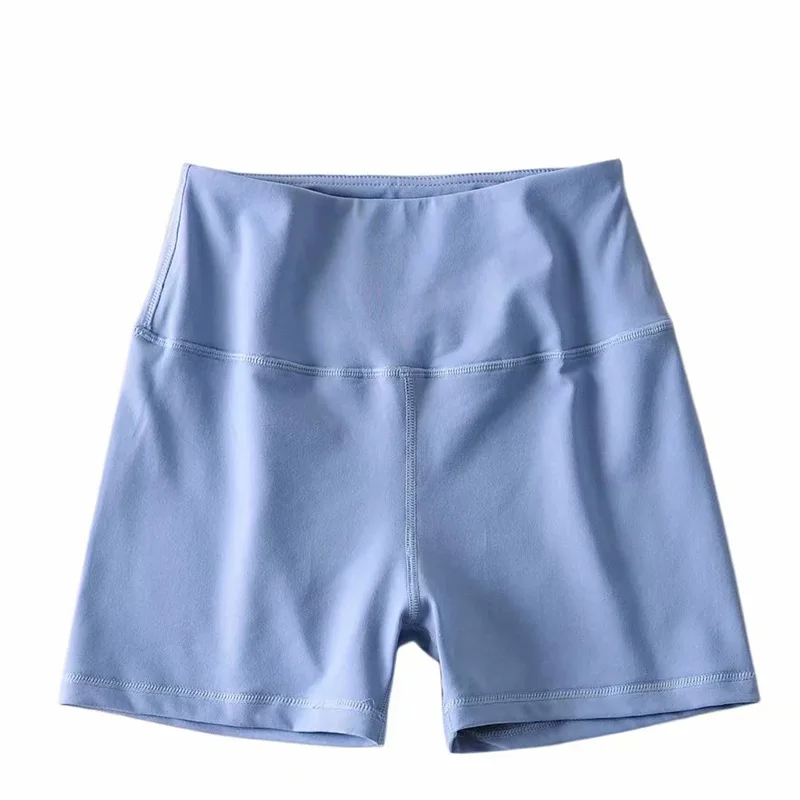 Elastic Waist Stretch Candy Color Tight-fitting High Bag Hip Riding Sports Chic Women's Pants Running Female | Женская одежда