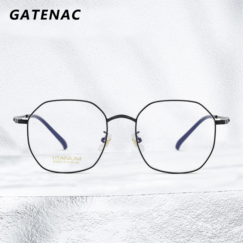 

Pure Titanium Glasses Frame Women Comfortable Prescription Glasses Frame Men Ultra Light Myopia Optical Eyeglasses Frame