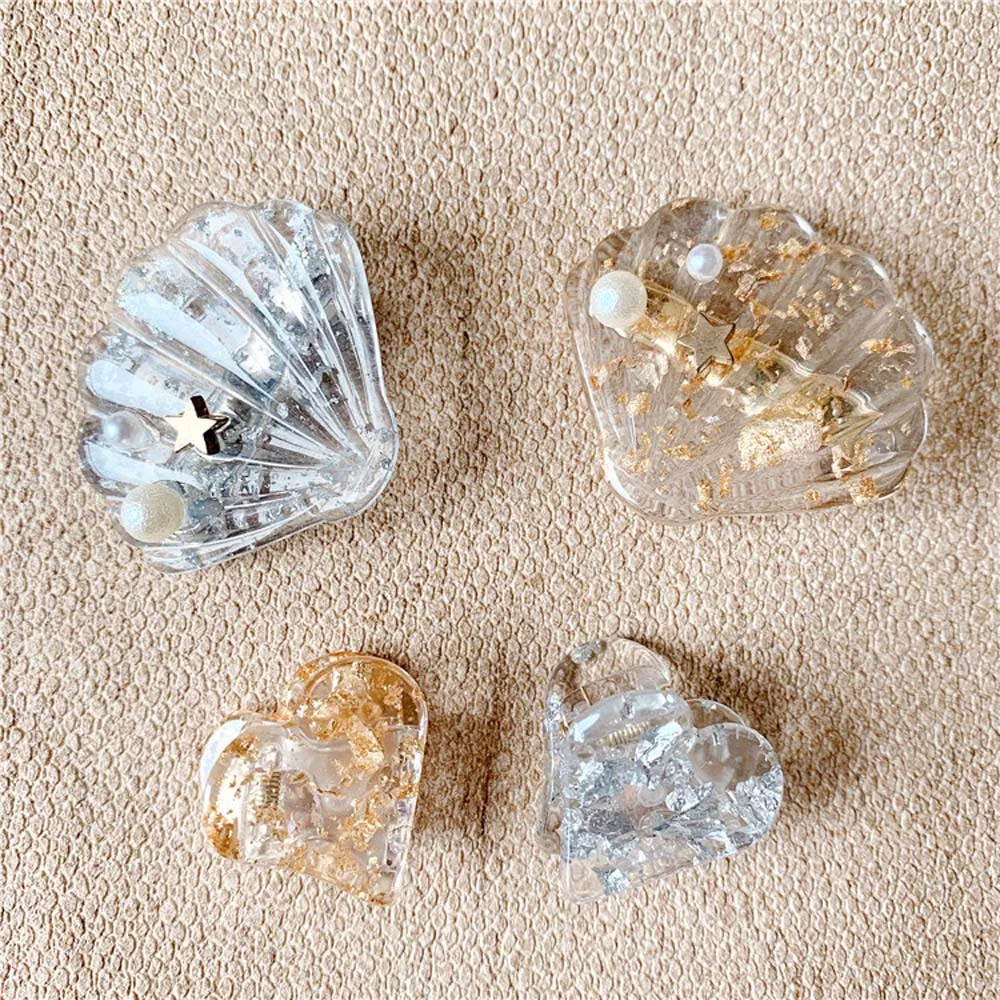 Фэнтези ацетат Геометрическая фольга заколки для волос женские Девушки Милые