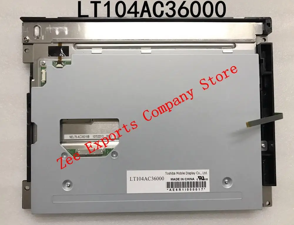 

Original A+ Grade 10.4 inch LT104AC36000 1024*768 LED LCD Display for Industrial Equipment Application for TOSHIBA
