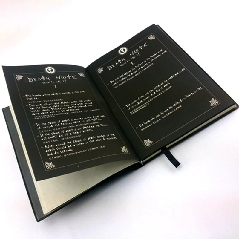 Набор из аниме Death Note Тетрадь А5 кожи перо и ожерелье набор трех предметов |