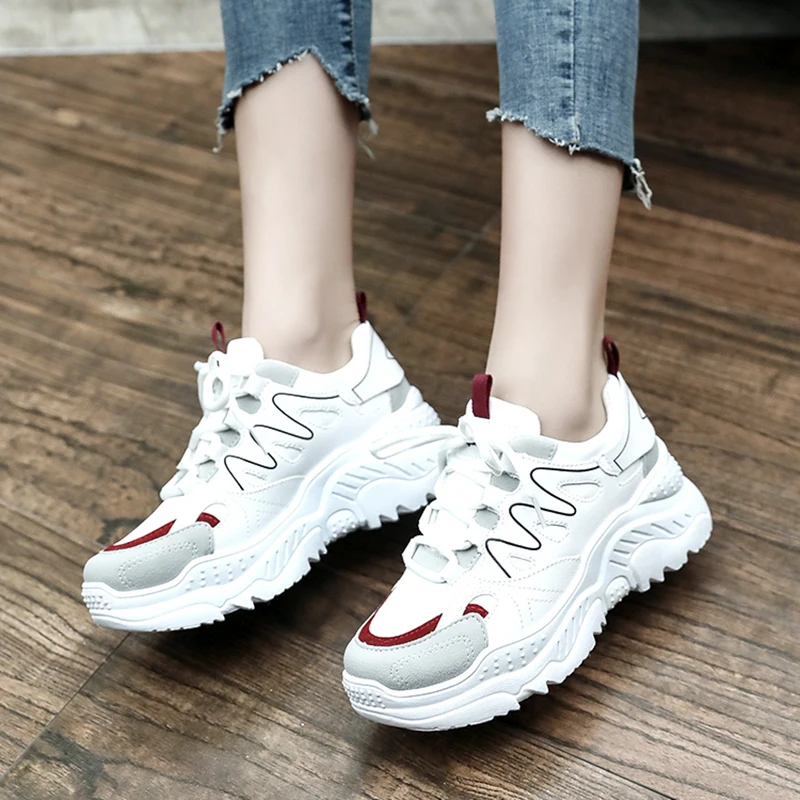 Кроссовки женские 2019 Высококачественная модель из дышащей Повседневное Дамская
