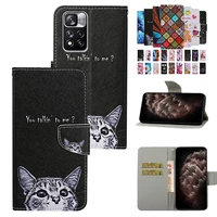cute wallet flip leather phone case for xiaomi redmi 10 9 9a 9t 9c 8 7a note 11 10 9 9s 9t 8 8t pro max bracket purse cover bags