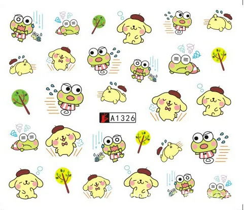 Переводные наклейки для ногтей 1 лист водные переводные самостоятельного