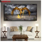 Алмазная 5D картина сделай сам, вышивка ангела-хранителя, мозаика с полными квадратнымикруглыми стразами, украшение для большого коридора