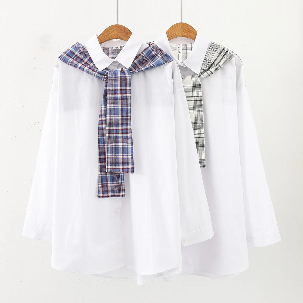 Для женщин рубашки женские свободные блузки Femme элегантный дизайн отложной