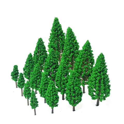 Миниатюрные пейзажные деревья размером 4-10 см для архитектурного здания, макет железной дороги