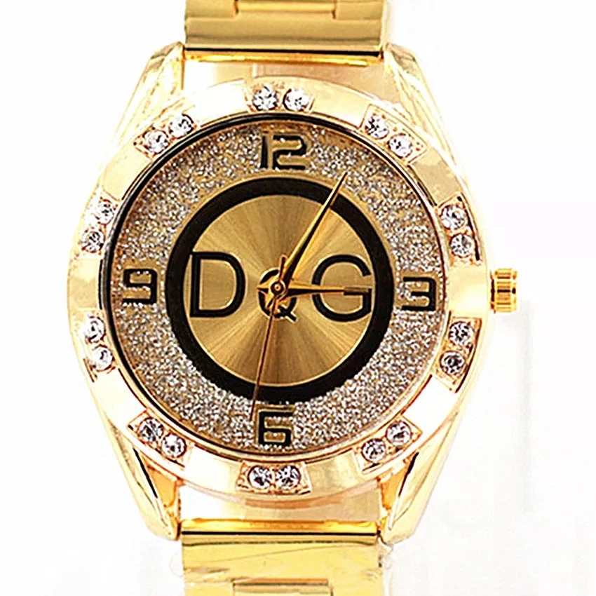 

Luxury Fashion Crystal Ladies Quartz Watch Top Brand Ladies Stainless Steel Strap Gold Watch Reloj Mujer Women Watches Zegarek