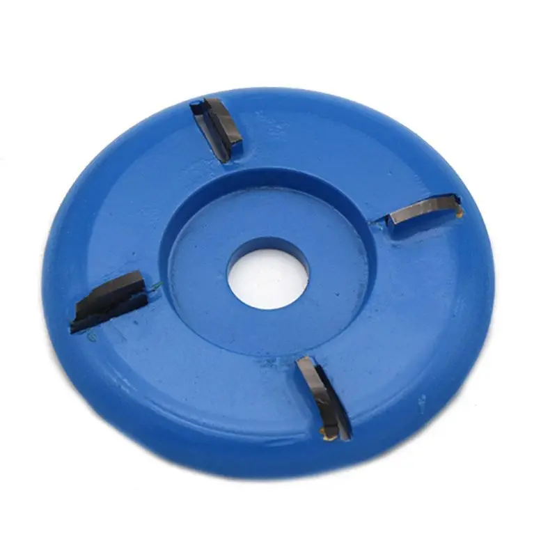

90mm Diameter 22mm Bore Rotary Planer Curved Blade Power Wood Carving Disc Arc Milling Mill Carpentry Flat Turbo Disc Tool