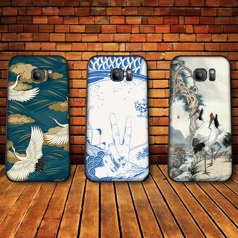 Искусство Чайка Чехлы для мобильных телефонов samsung A5 3 6 7 8 9 10 A10 A20 30 40 50 60 70 M40 Мягкий