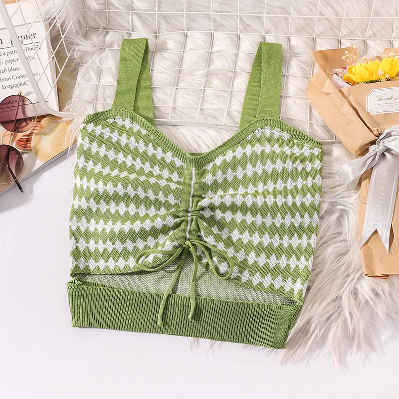 JANZHISAN Женская трикотажная юбка с рюшами спереди со шнуровкой вырезами