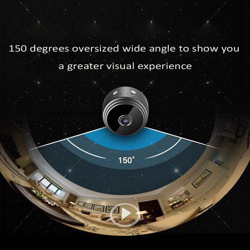 A9 WiFi мини камера беспроводная HD 1080P Портативная Домашняя безопасность Ночное