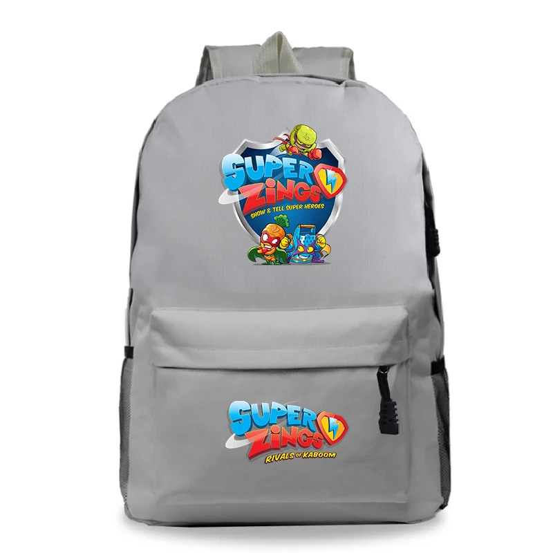 Sac A Dos Bookbag Super Zings рюкзак с мультипликационным принтом женские школьные сумки для