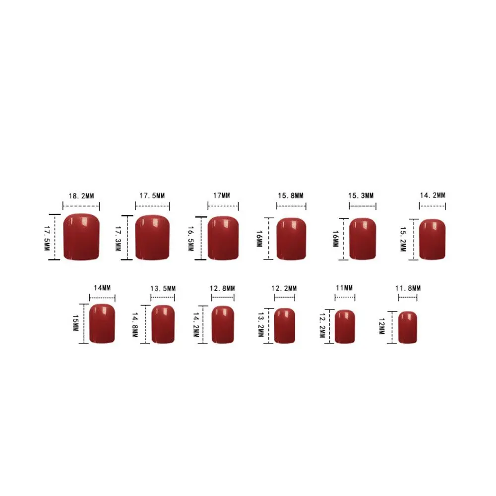 24pcs Artificial False Nails Full Cover Bear Design Wear Short Paragraph Fashion Manicure Patch Press On Fake Art Tips | Красота и