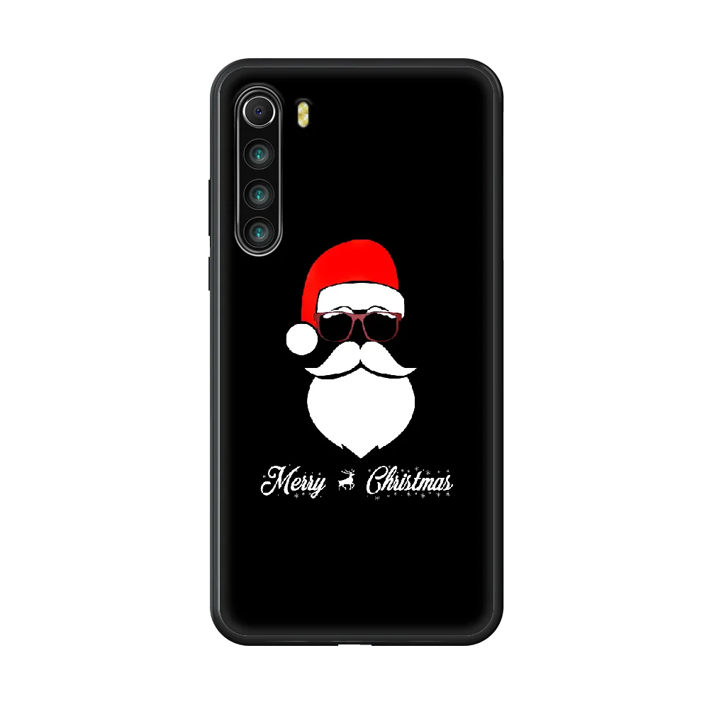 

SantaClaus Christmas Cartoons Phone case For Xiaomi Redmi Note 8T 8 9 7 7A 8 8A 4 5 9S Pro black hoesjes fashion cell cover