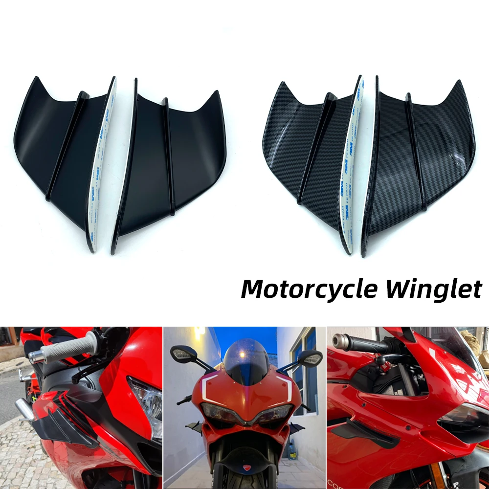

REALZION Motorcycle Winglet Aerodynamic Wing Kit Spoiler For Yamaha YZF R1 R6 R25 Kawasaki Ninja H2 H2R BMW S1000RR Honda H2