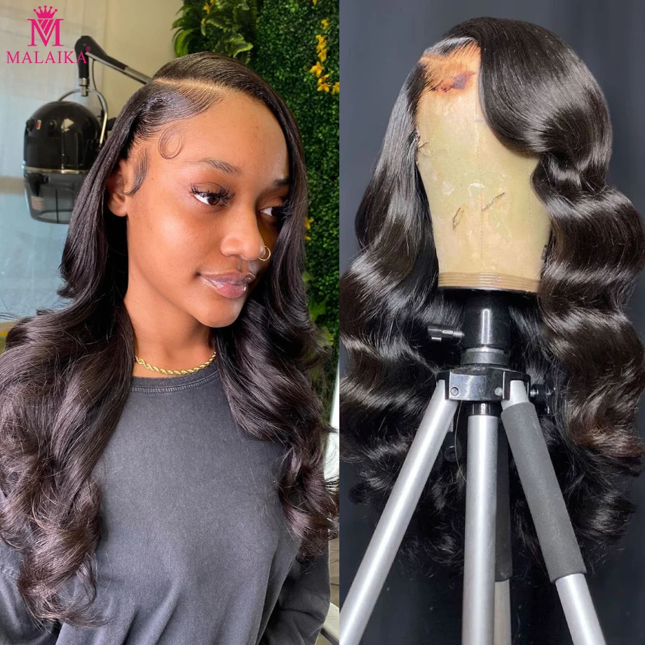 Body Wave 13x4 Lace Front Human Hair Wigs for Black Women Peruvian Virgin Hair Pre plucked Frontal Deep Water wave  Full