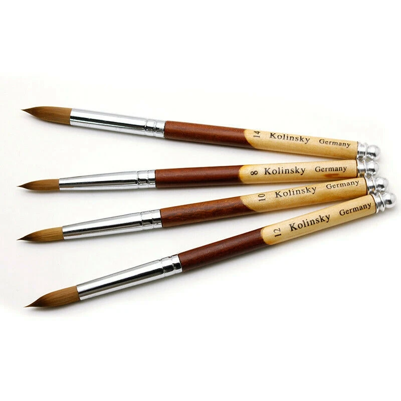 

Acrylic Crimped Nail Brush Nail Art Brush with Acrylic Handle