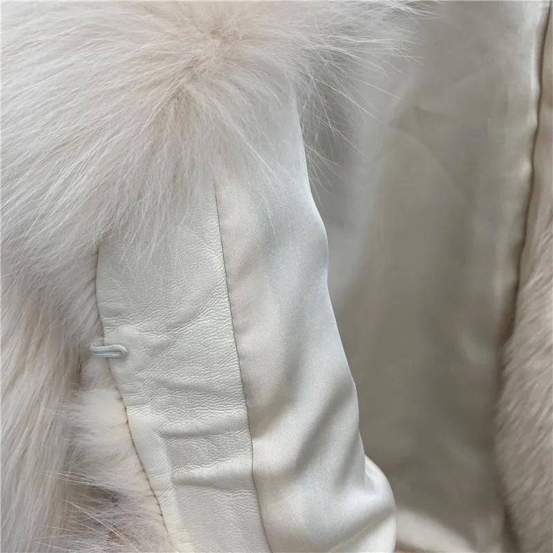 

Woman Real Fur Coat For Women's Natural Whole Fox Fur Genuine Fur Coats Jacket