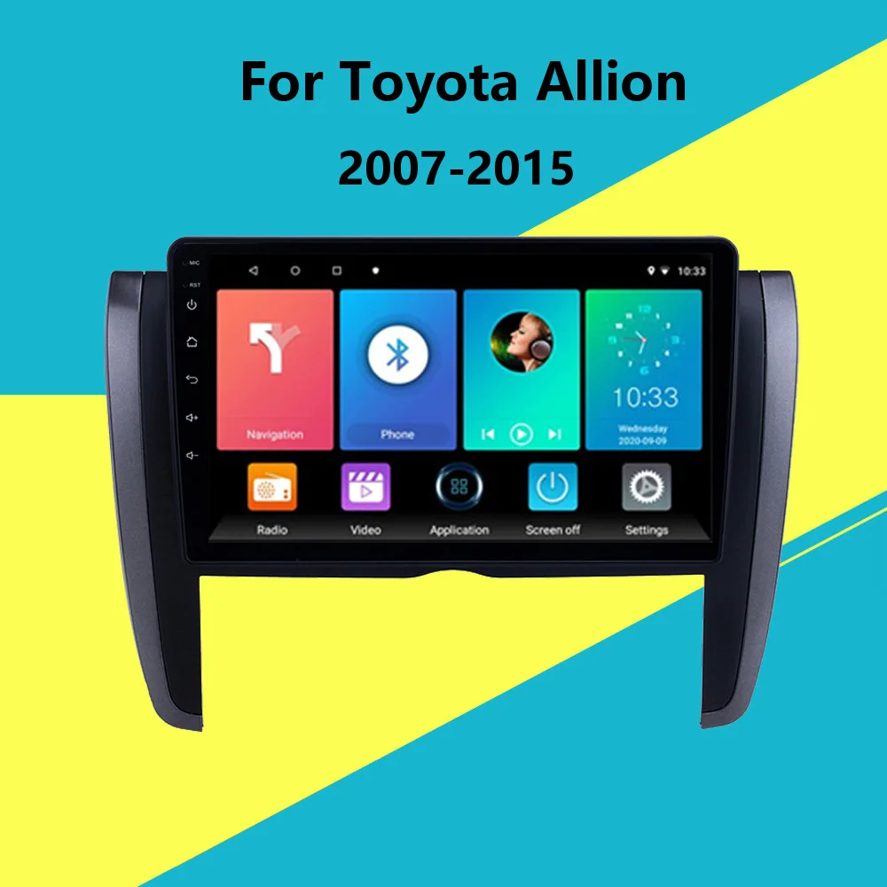 2 DIN автомобильное радио для Toyota Allion 2007 2015 Android головное устройство 9 дюймов HD