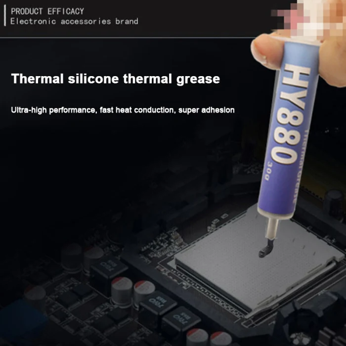 HY880 30g игольчатая трубка упаковка супер углеродная нано термальная смазка для cpu GPU светодиодный NC99