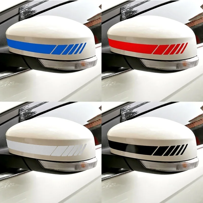 

2PCS Car Stickers for Side Rear View Mirror Stripes for Car Decor Car Styling Accessories Rearview Mirror Vinyl Car Sticker
