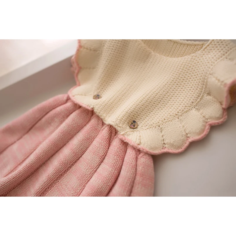 Очаровательное плиссированное платье трапециевидной формы одежда для маленьких