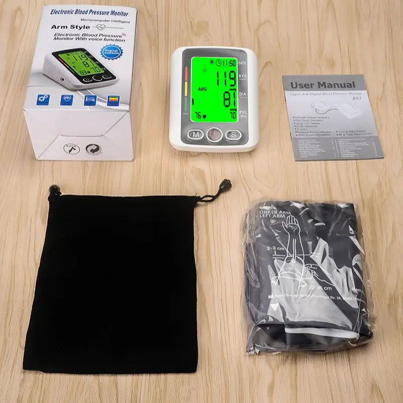 

GIZZO Arm Automatic Electronic Blood Pressure Monitor Blood Pressure Detector Pressure Tanometer Pressure Tanometer