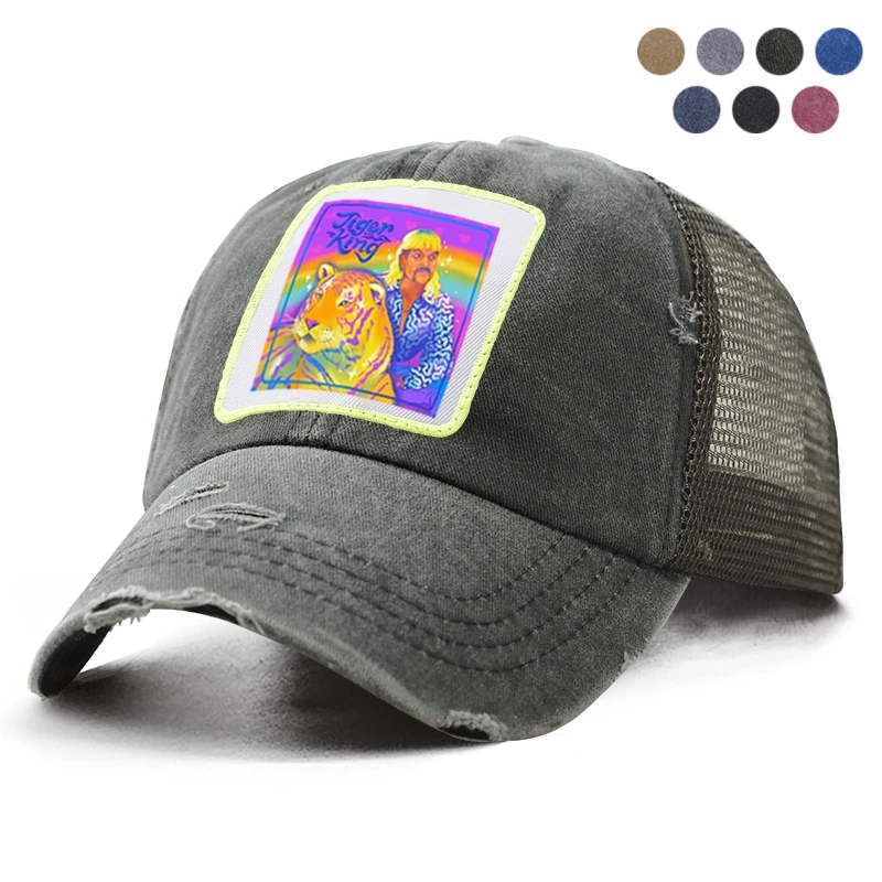 Модная мужская и женская Кепка-бейсболка от солнца с тигром королем Джо