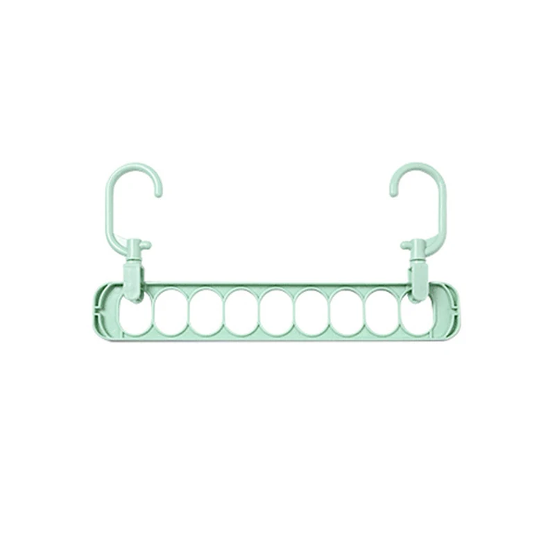 Компактная Вешалка с 9 отверстиями 360 Вращающаяся Волшебная вешалка многофункциональная Складная Волшебная вешалка для сушки одежды
