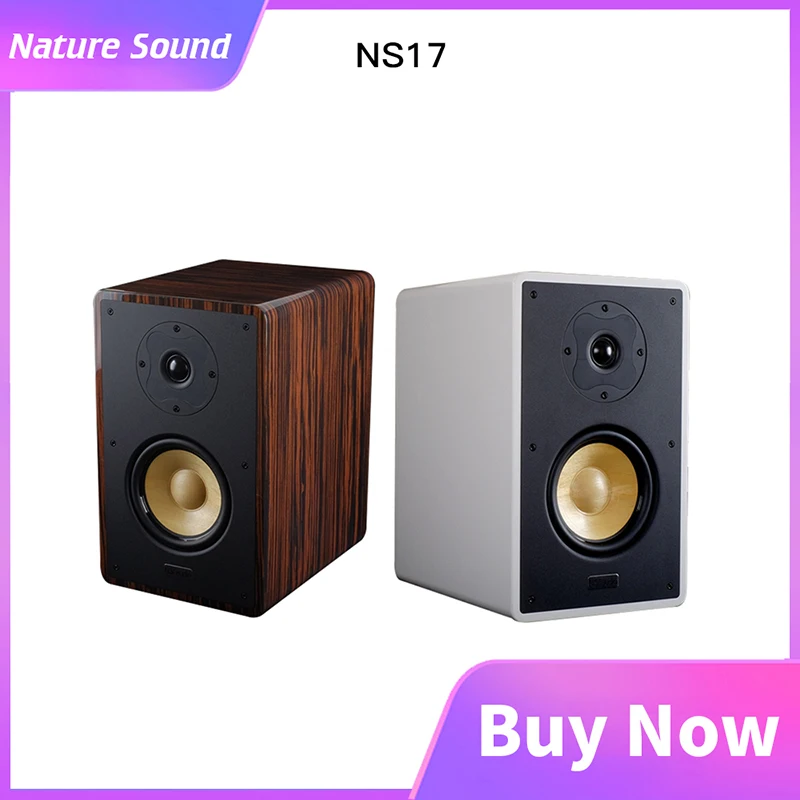 

Пассивный флагманский динамик на книжную полку Nature Sound NS17, hi-end, 6,5 дюйма, двухсторонний домашний динамик из массива дерева