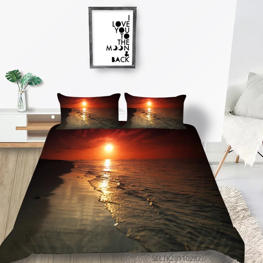 

3D Bedding Set Duvet Cover Set 2/3 Pcs Bedclothes Ideal Sky Printing Modern Home Bed Set Pillowcase