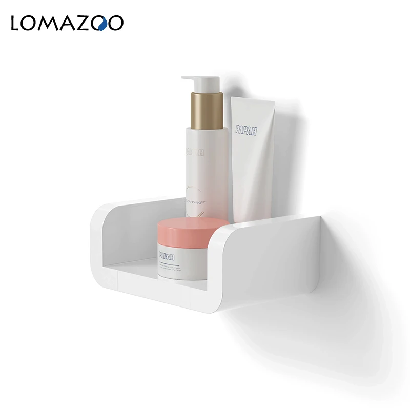 Настенный водонепроницаемый стеллаж для хранения косметики в ванной комнате
