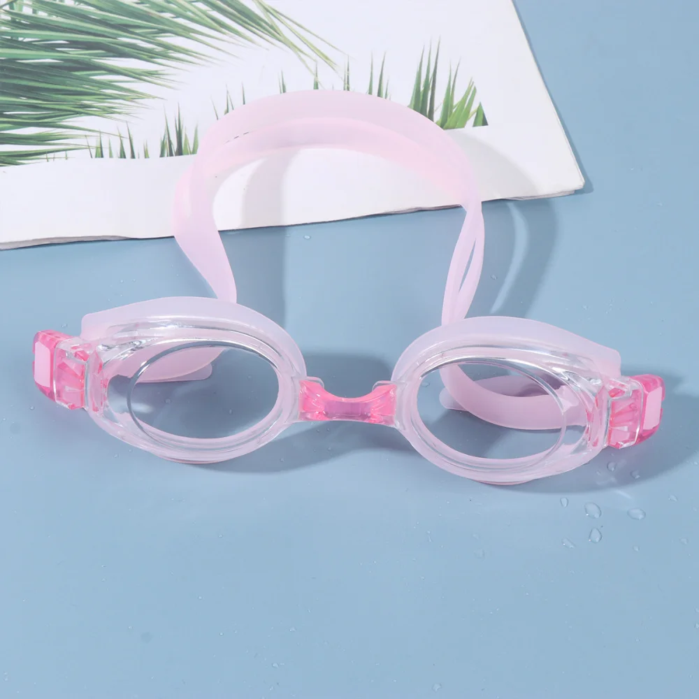 

UV Block Swimming Goggles Anti-fog Adjustable Swimming Glasses Beach Pool Accessories Silicone Eyewear for Adults (Black)