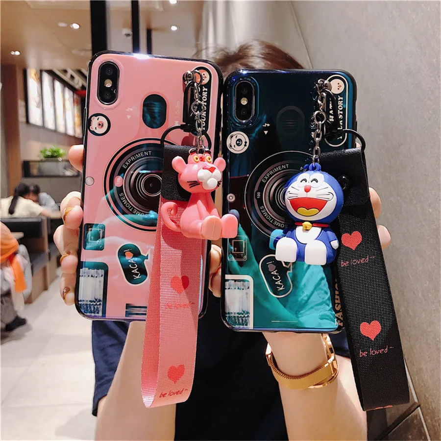 Чехол для Huawei P20 Lite ретро камера 3D игрушка подставка ремешок мягкие чехлы
