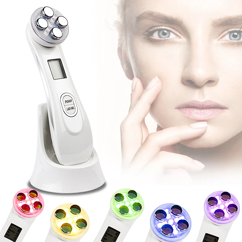 Goedkoop Ultrasone Huid Scrubber Gezichtsreiniging Anti Rimpel Comedondrukker Hals Schoonheid Apparaat Ems Led Facial Massager Ems