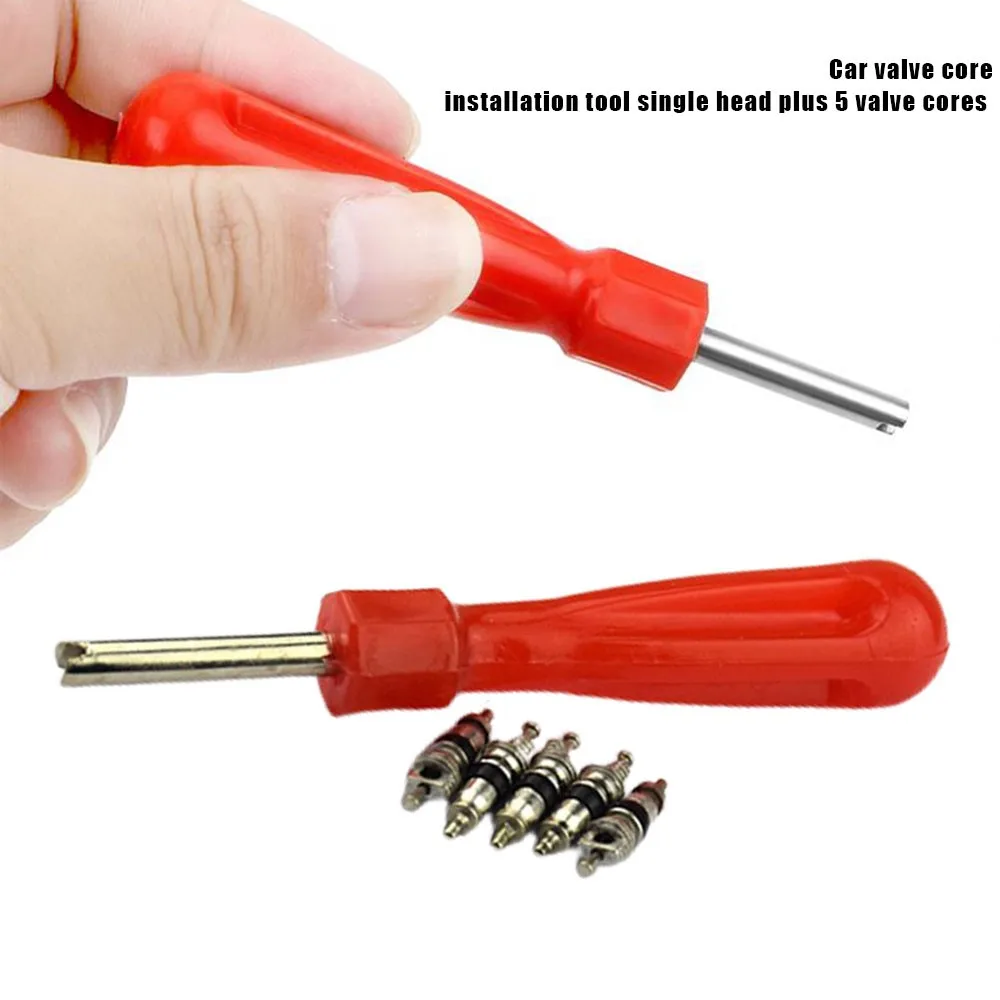 

Auto Car Bicycle Slotted Handle Tire Valve Stem Core Remover Screwdriver Tire Repair Install Tool Car-styling Accessories