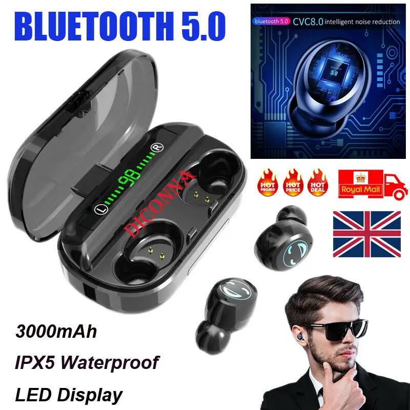 Bluetooth V5.0 наушники беспроводные стерео Спортивные Беспроводные наушники-вкладыши