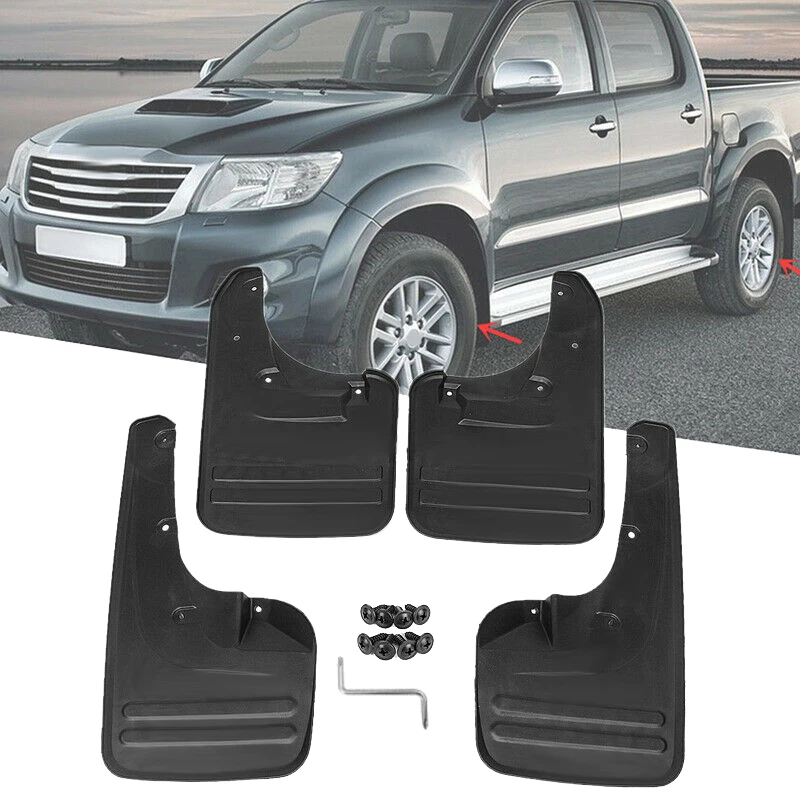 

4 шт., брызговики для Toyota Hilux Vigo 2005-2014 76625-0K030