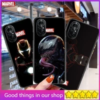 marvel iron man clear phone case for huawei honor 20 10 9 8a 7 5t x pro lite 5g black etui coque hoesjes comic fash design