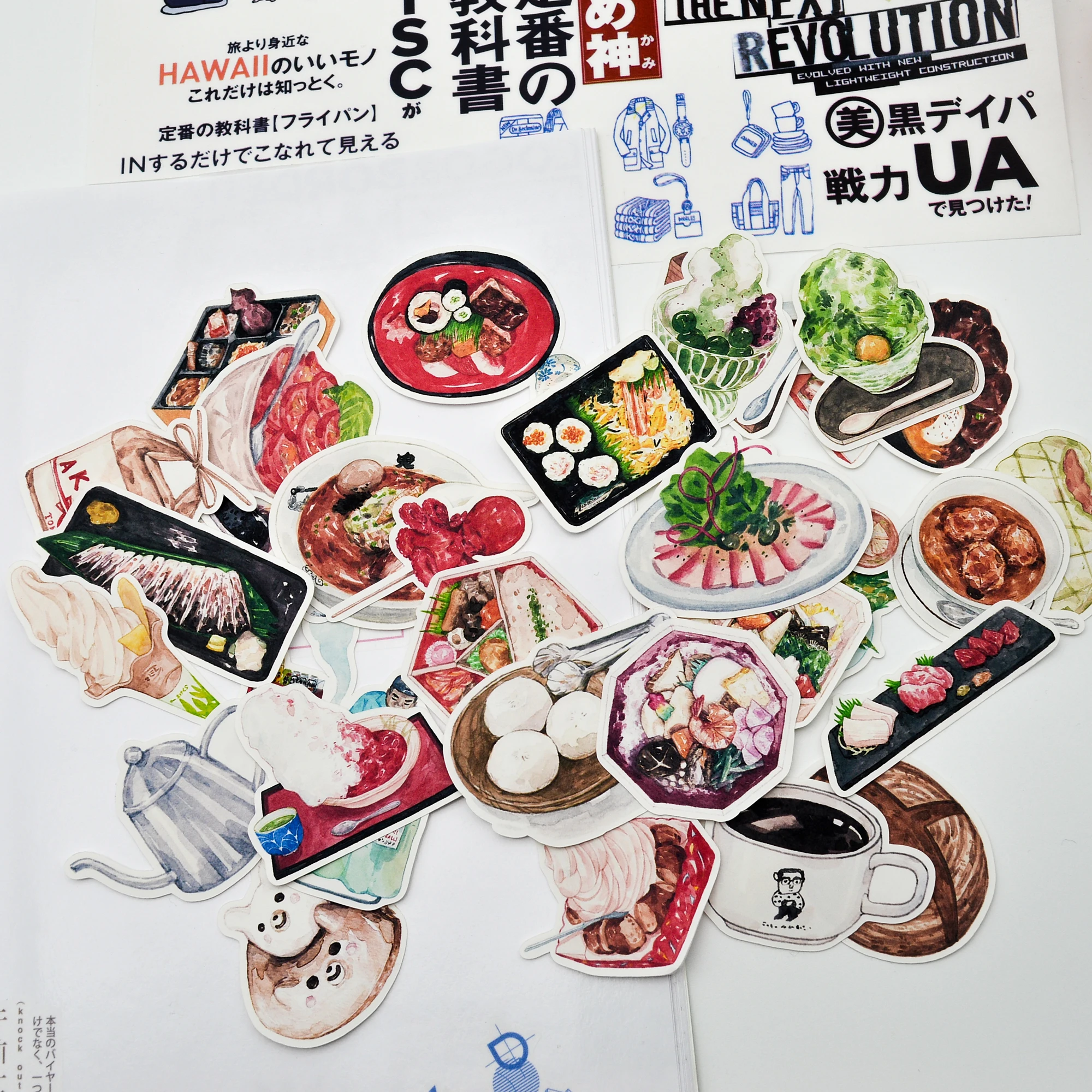 33 шт. акварель вкусные японской кухни наклейки тонкие Бумага книжной графике