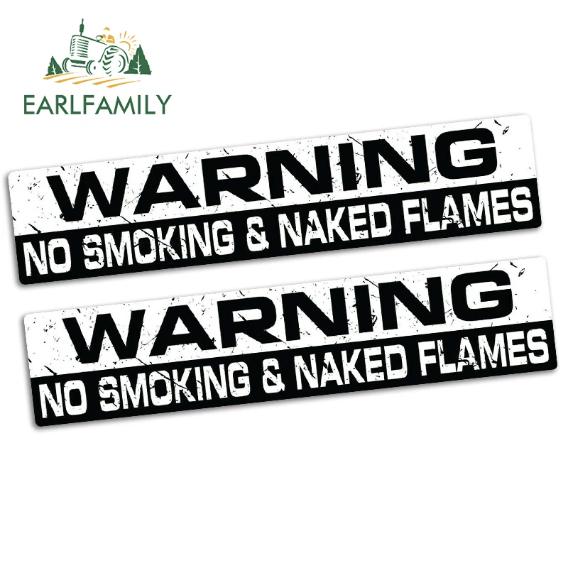 EARLFAMILY 15 см x 3 2 предупреждение о некурении и голым пламени забавная наклейка на