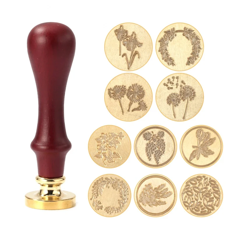 

1Retro Wax Seal Stamp Replace Copper Head Vintage Envelope Sealing Hobby Tools DIY Sealing Wax Fire Spoon Decoration Craft Kits
